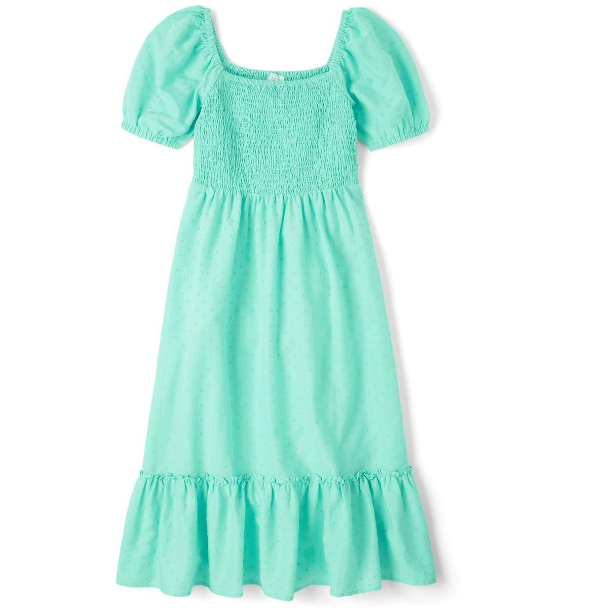 The Children's Place Womens Mommy And Me Short Sleeve Smocked Tiered Dress