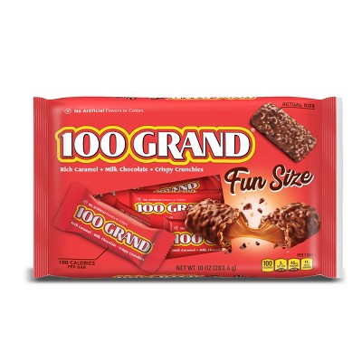 100 Grand Fun Size Chocolate Candy - 10oz : Target