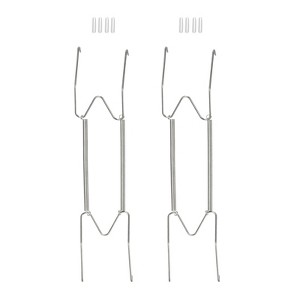Unique Bargains Stainless Steel Invisible Design Wall Plate Hanger 1 Set - 1 of 4