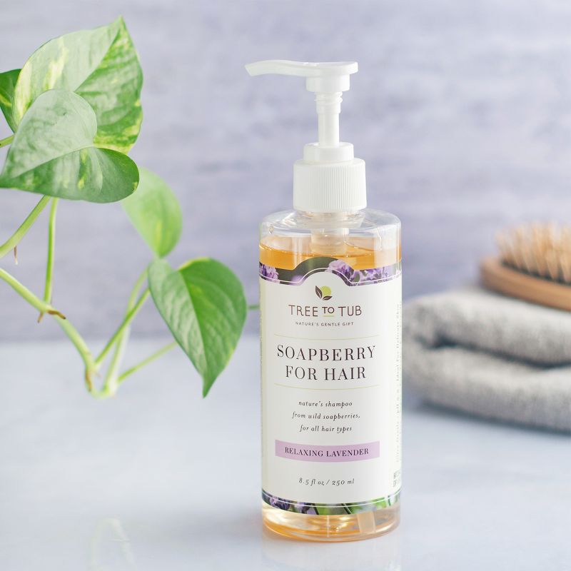 Tree To Tub Lavender Dry Hair Shampoo for Sensitive Scalp - Hydrating Shampoo for Women & Men Moisturizing Sulfate Free Shampoo with Organic Argan Oil, 5 of 12