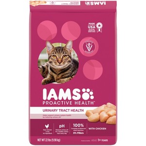 IAMS Proactive Health Adult Urinary Tract Healthy Chicken Flavor Dry Cat Food - 1 of 4