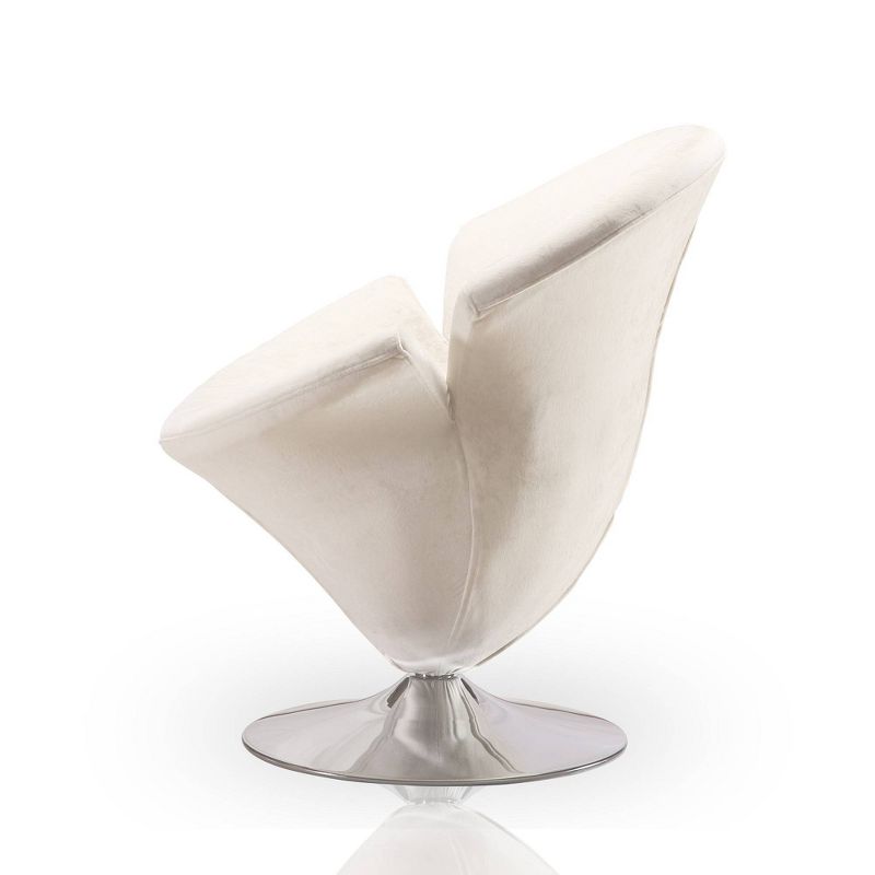 Set of 2 Tulip Velvet Swivel Accent Chairs - Manhattan Comfort, 6 of 10
