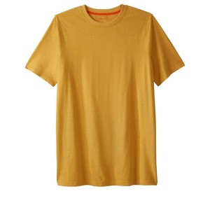 Boulder Creek by KingSize Men's Big & Tall Heavyweight Longer-Length Crewneck T-Shirt - 1 of 4