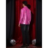 Lars Amadeus Men's Button Down Disco Party Shiny Printed Shirts - 3 of 4