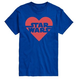 Men's - Star Wars - Valentine Heart Logo Short Sleeve Graphic T-Shirt - 1 of 4