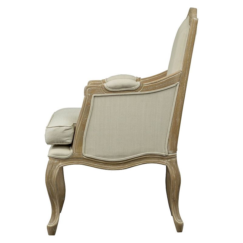 Upholstered Chair Buff Beige - Baxton Studio, 4 of 7