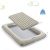 Costway Inflatable Kids Travel Bed Portable Air Mattress Set with Double-sided Mattress Gray/Blue - 3 of 4