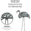 4E's Novelty Skeleton Flamingo Set of 2 – Large Halloween Yard Decor, Black & White Zombie Flamingos - 2 of 4
