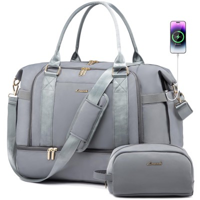 Gym Bag for Women  Travel Duffel Bag with USB Charging Port,Weekender Bags for Women