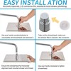 PAGED Shower Head 12" High Pressure Shower Head with Square Ultra Thin 304 Stainless Steel and Anti-Clog Nozzles for Bathroom - 2 of 4