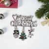 Unique Bargains Christmas Brooches YNCP7206 Alloy Dripping Wax Silver Tone 2.05"x1.97" 1 Pc - 2 of 4