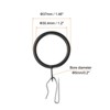 Unique Bargains Metal Drapery Eyelet Sliding Shower Curtain Hook Rings 28 Pcs - 2 of 4