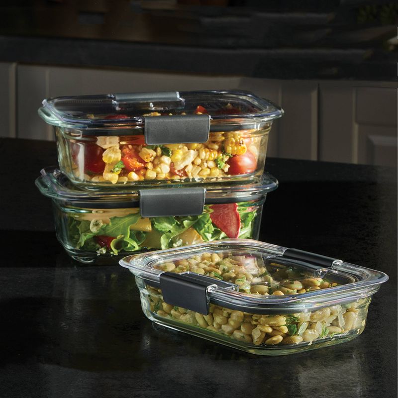 Rubbermaid Brilliance 18pc Glass Food Storage Container Set, 5 of 8