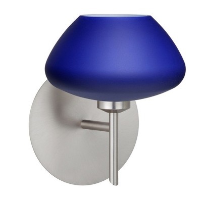 Besa Lighting Peri 1 - Light Wall Light in  Satin Nickel