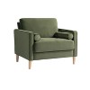 Lifestyle Solutions Giovanni Chair Olive Velvet - 3 of 4
