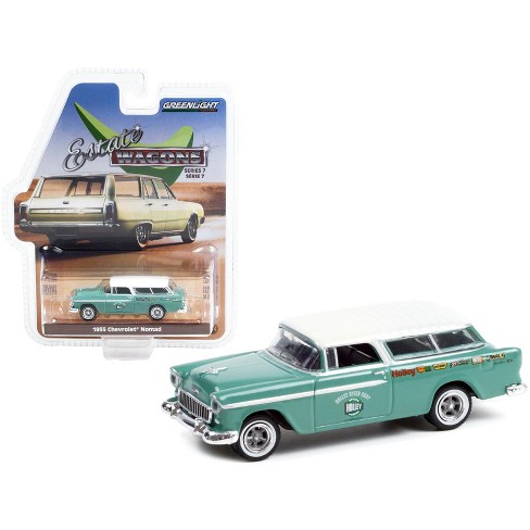 1955 Chevrolet Nomad Green with White Top "Holley Speed Shop" "Estate Wagons" Series 7 1/64 Diecast Model Car by Greenlight - image 1 of 3