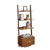 Breighton Home Harper Ladder Bookshelf with Integrated File Drawer - image 3 of 4