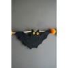 Kalalou Felt Halloween Bat Garland – Orange & Black String Banner - 3 of 4