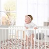 Sweet Jojo Designs Girl Baby Fitted Crib Sheet Boho Floral Wildflower Rust Orange Ivory Off White - 2 of 4