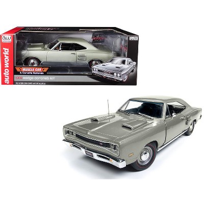 1969 Dodge Coronet R/T Silver "MCACN" Limited Edition to 1002 pieces Worldwide 1/18 Diecast Model Car by Autoworld