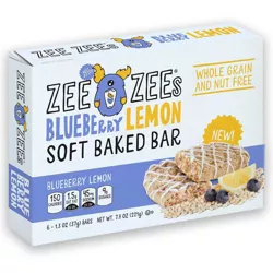 Zee Zees Blueberry Lemon Soft Baked Bars - 6ct/7.8oz