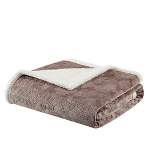 60"x70" Oversized Celia Textured Plush Throw Blanket