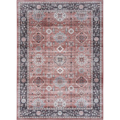 Nourison Fulton Floral Vintage Non-Slip Flatweave Indoor Rug