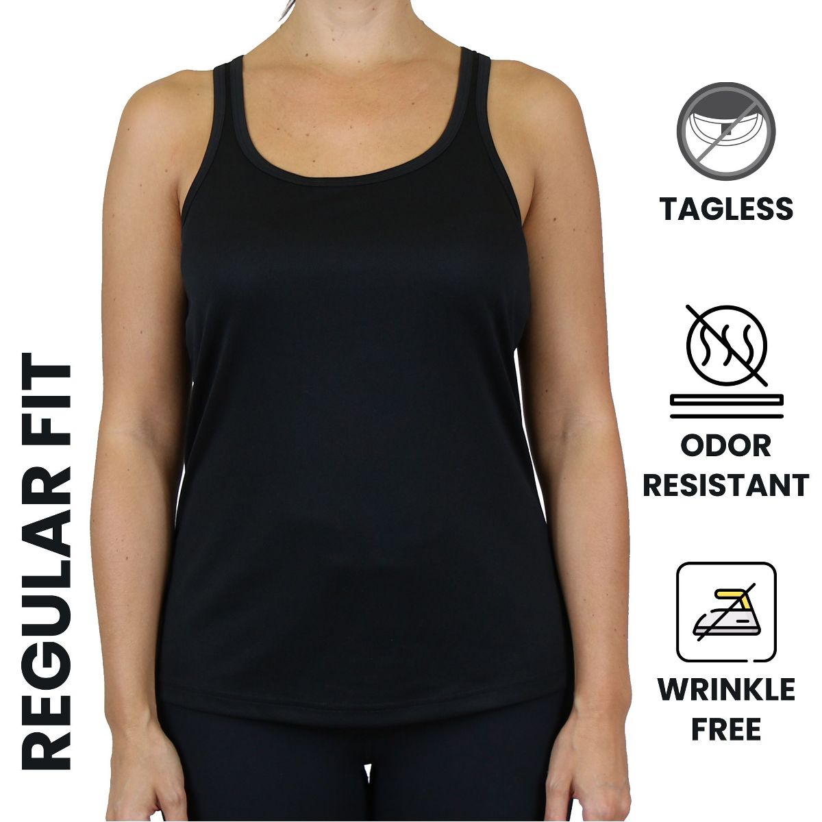 Galaxy By Harvic Women's Moisture Wicking Racerback Tank - thumbnail 4