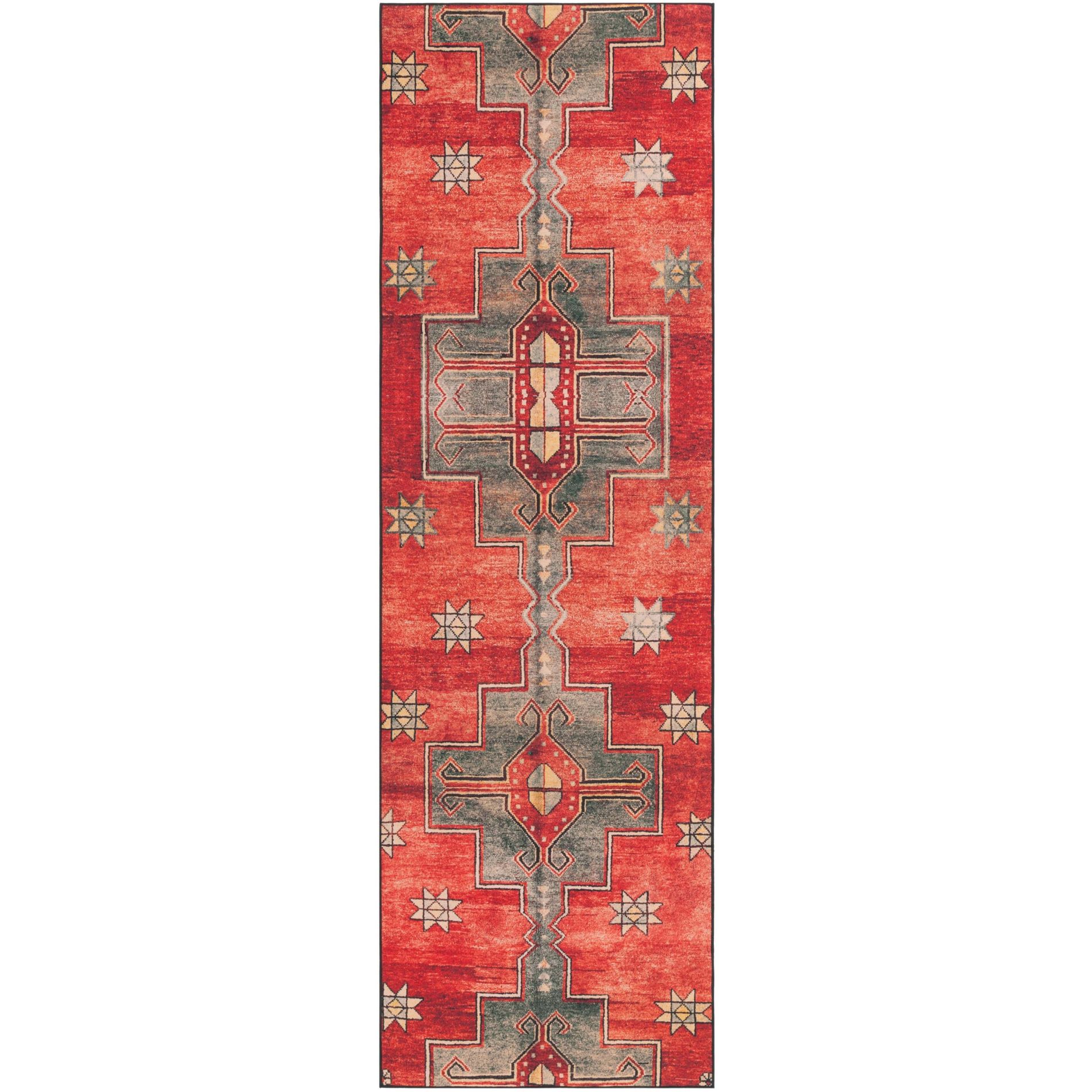 Tucson Vintage Persian TSN189 Machine Washable Skid & Stain Resistant Non-Shedding Power Loomed Indoor Rugs - Safavieh