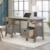 Trestle 4 Drawer Desk Mystic Oak - Sauder - 3 of 4