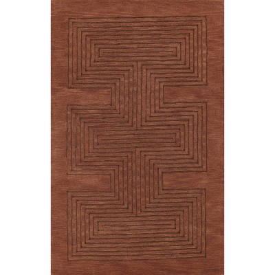 Momeni Simba Geometric Handtufted Rug Copper