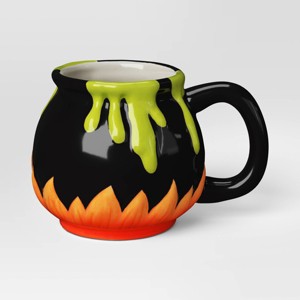 15.7 fl oz Halloween Earthenware Figural Potion Cauldron Mug - Hyde and EEK! Boutique™ - 1 of 3