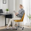 DOMETOUR Home Office Desk Chair Yellow - Adjustable Rolling Chair - 2 of 4