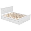 PAGED Queen Size Platform Bed with 4 Storage Drawers, Modern Pine Bed Frame with Headboard for Bedroom, Easy Assembly - 3 of 4