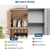Coucheta 3-Tier Storage Cabinet, Wood Finish, Durable Particle Board, Compact Organizer for Home Office - 4 of 4