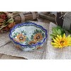 Blue Rose Polish Pottery 578 Vena Pumpkin Bowl - 2 of 2
