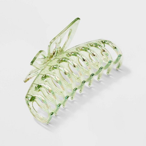 Jumbo Daisy Print Claw Hair Clip - Wild Fable™ Clear : Target