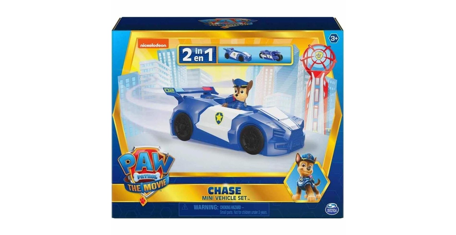 Paw Patrol 2-in-1 Chase Mini Vehicle Set