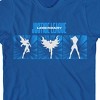Justice League White Superhero Silhouettes Boy's Royal Blue T-shirt - 2 of 2