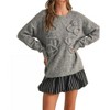 Women's Braided Fuzzy Sweater - Klesis - 2 of 4