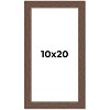 PosterPalooza | 10x20 Wide Barnwood Picture Frame, UV Acrylic, 6 Finishes - Grey, Brown, White, and Black - 2 of 4
