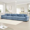 Aukfa Oversized 170" Modular Corduroy Sofa Set - Reversible Sectional Couch with Ottoman, Fabric Upholstery for Living Room - 4 of 4