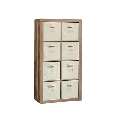 Stow Away 8 Cube Organizer Lintel Oak - Sauder