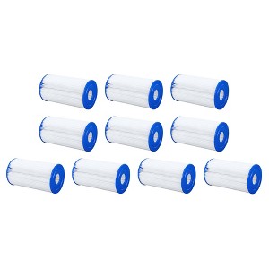 Bestway Flowclear Type IV or Type B Replacement Cartridge Filter for Above Ground Swimming Pool with 2500 Gallon Per Hour Filter Pump (10 Pack) - 1 of 4