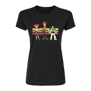 Women's - Toy Story - Buzz, Woody, And Jessie Fitted Graphic T-Shirt - 1 of 2