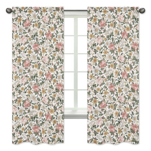 Sweet jojo watercolor floral 2024 curtains