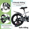 NAYSAYE 16" Kids Bike High Carbon Steel Frame Training Wheel with Water Bottle & Holder, Easy Learning Bicycle for Boys and Girls Ages 3 to 9 - 4 of 4