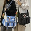 Paaaawaters Versatile Crossbody Messenger Bag Backpack Large Capacity Aesthetic Cute Casual Travel Daypacks - 2 of 4