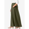 Jessica London Women's Plus Size Linen Maxi Skirt - 4 of 4