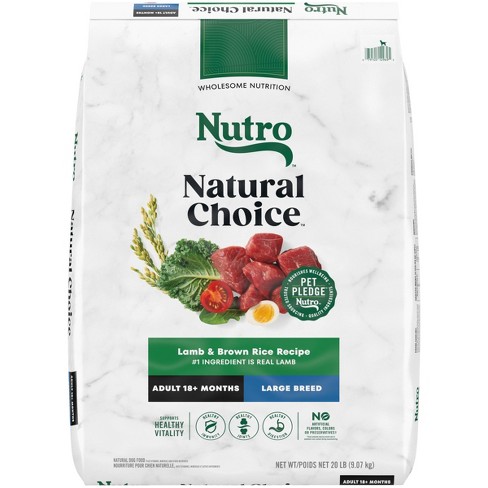 Nutro Natural Choice Lamb And Brown Rice Flavor Large Breed Adult Dry Dog Food 20lbs Target